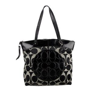 Coach Laura Signature Tote. Black like new barely used